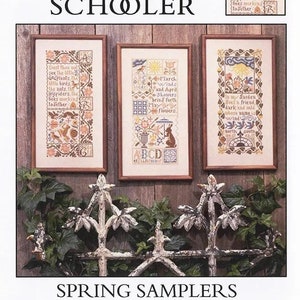 Spring Samplers (Book 60) by The Prairie Schooler - Counted cross stitch pattern - Hard copy - Reprint