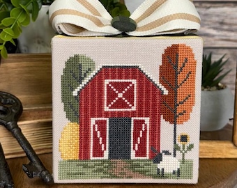 Autumn Village 3 by Erin Elizabeth Designs - Counted cross stitch pattern - Hard copy