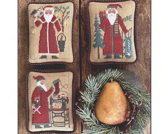 Santas Revisited IX (Book 212) by The Prairie Schooler - Counted cross stitch pattern - Hard copy - Reprint