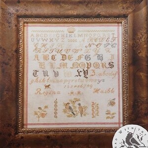 Regina Haible by With thy Needle & Thread Brenda Gervais - Counted cross stitch pattern - Hard copy