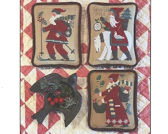 Santas Revisited X (Book 213) by The Prairie Schooler - Counted cross stitch pattern - Hard copy - Reprint