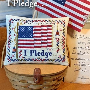 I Pledge by Calico Confectionery - Counted cross stitch pattern - Hard copy