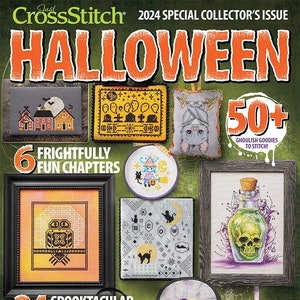 Just Cross Stitch Magazine Halloween 2024 Special Collector&#39;s Issue - Printed cross stitch magazine