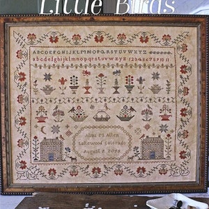 Little Birds de Blackbird Designs - Patrón de punto de cruz contado - Copia impresa