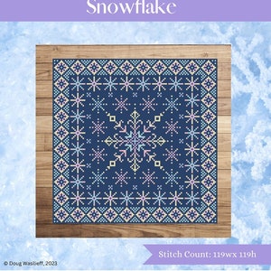 Snowflake by Shannon Christine Designs - Counted cross stitch pattern - Hard copy