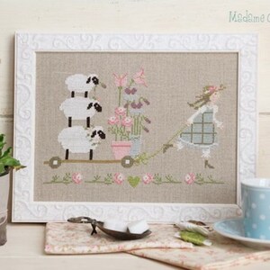 Spring Delivery by Madame Chantilly - Counted cross stitch pattern - Hard copy