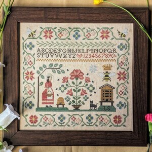 Miss B's Apiary by Lila's Studio - Counted cross stitch pattern - Hard copy