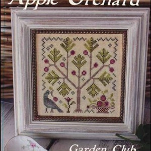 Huerto de manzanas - Serie Garden Club 2 de Blackbird Designs - Patrón de punto de cruz contado - Copia impresa