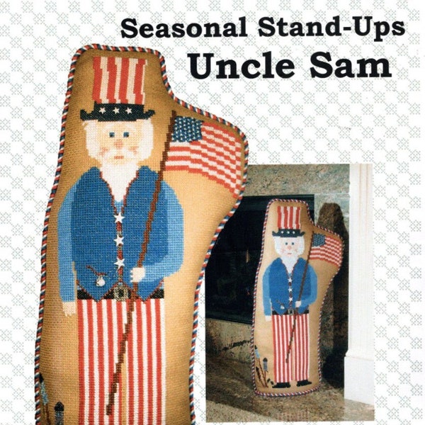 Uncle Sam Seasonal Stand-Ups by The Stitchworks - Counted cross stitch pattern - Hard copy