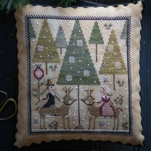 Flirting by Plum Street Samplers - Counted cross stitch pattern - Hard copy
