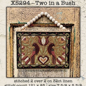 Two in a Bush by Teresa Kogut XS294 - Counted cross stitch pattern - Hard copy