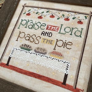 Pass the Pie van Sweet Wing Studio - geteld kruissteekpatroon - gedrukt