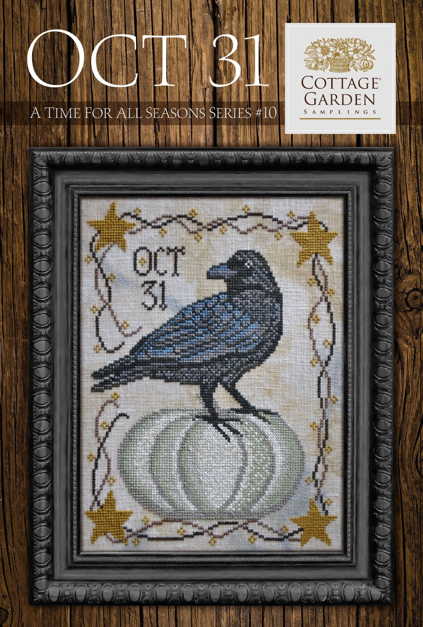 Elol Pattern Oct 31 by Cottage Garden Samplings - Time for All Seasons 10 - Counted ...