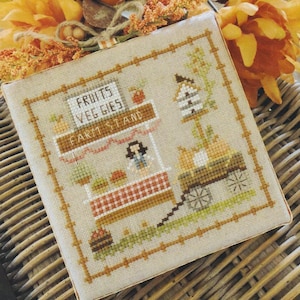 Farm Fresh by Little House Needleworks - Fall on the Farm 1 - Counted cross stitch pattern - Hard copy