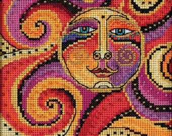 Celestial Sun by Mill Hill LB14-1812 - Laurel Burch - Beaded cross stitch kit
