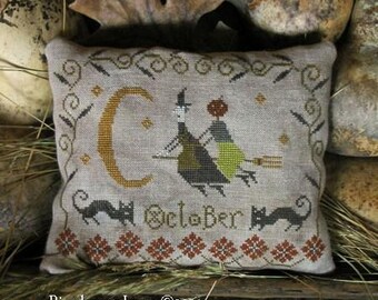 October Ride by Pineberry Lane - Fancey Blackett - Counted cross stitch pattern - Hard copy