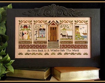 The Library by Little House Needleworks - Counted cross stitch pattern - Hard copy