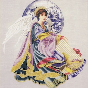 World Peace Engel von Lavender & Lace - Gezähltes Kreuzstichmuster