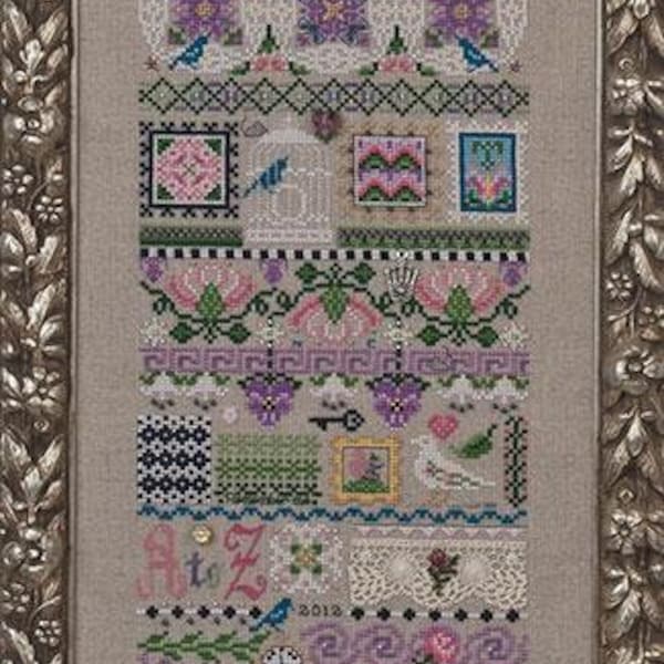 Motif Mystique by Just Nan - Counted cross stitch printed pattern with embellishments