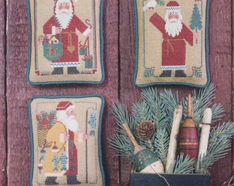 Santas Revisited IV (Book 205) by The Prairie Schooler - Counted cross stitch pattern - Hard copy - Reprint