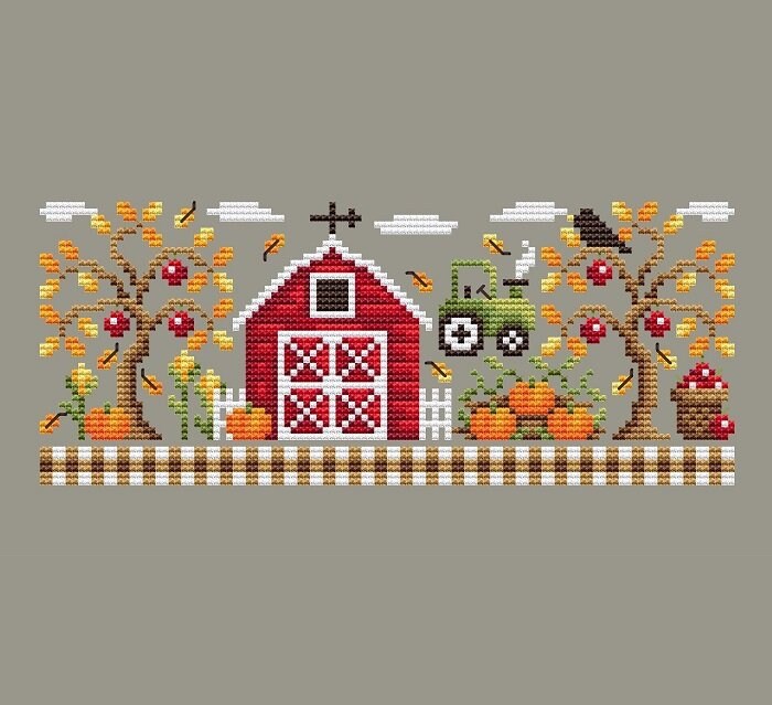 Autumn Farm by Shannon Christine Designs - Counted Cross Stitch Pattern ...