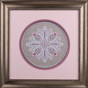 Crystal Roses by Just Nan - Counted cross stitch pattern with embellishments