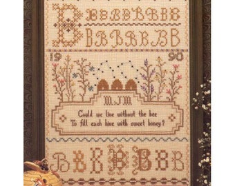 Sampler Of Bees by The City Stitcher - Counted cross stitch pattern - Hard copy