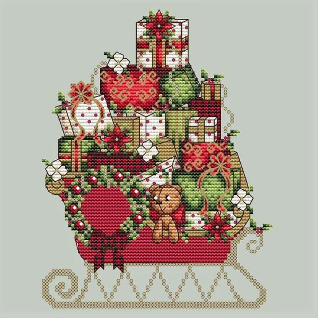Santa's Sleigh by Shannon Christine Designs - Counted Cross Stitch ...