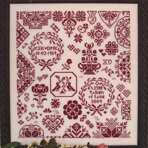 My Token Of Love by Rosewood Manor - Counted cross stitch pattern - Hard copy