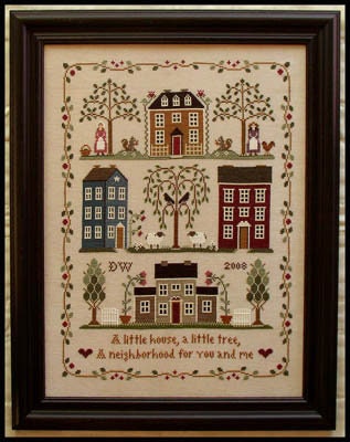 Little House Neighborhood by Little House Needleworks - Counted