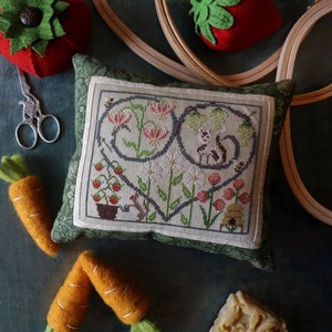 Seasons Of The Heart - Summer by The Blue Flower - getelde kruissteekpatroon - Gedrukt