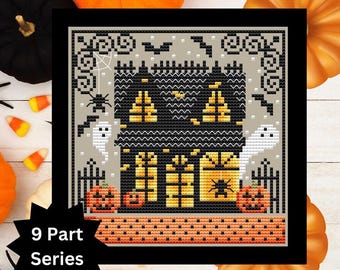 Spooky House 9 by Shannon Christine Designs - Counted cross stitch pattern - Hard copy