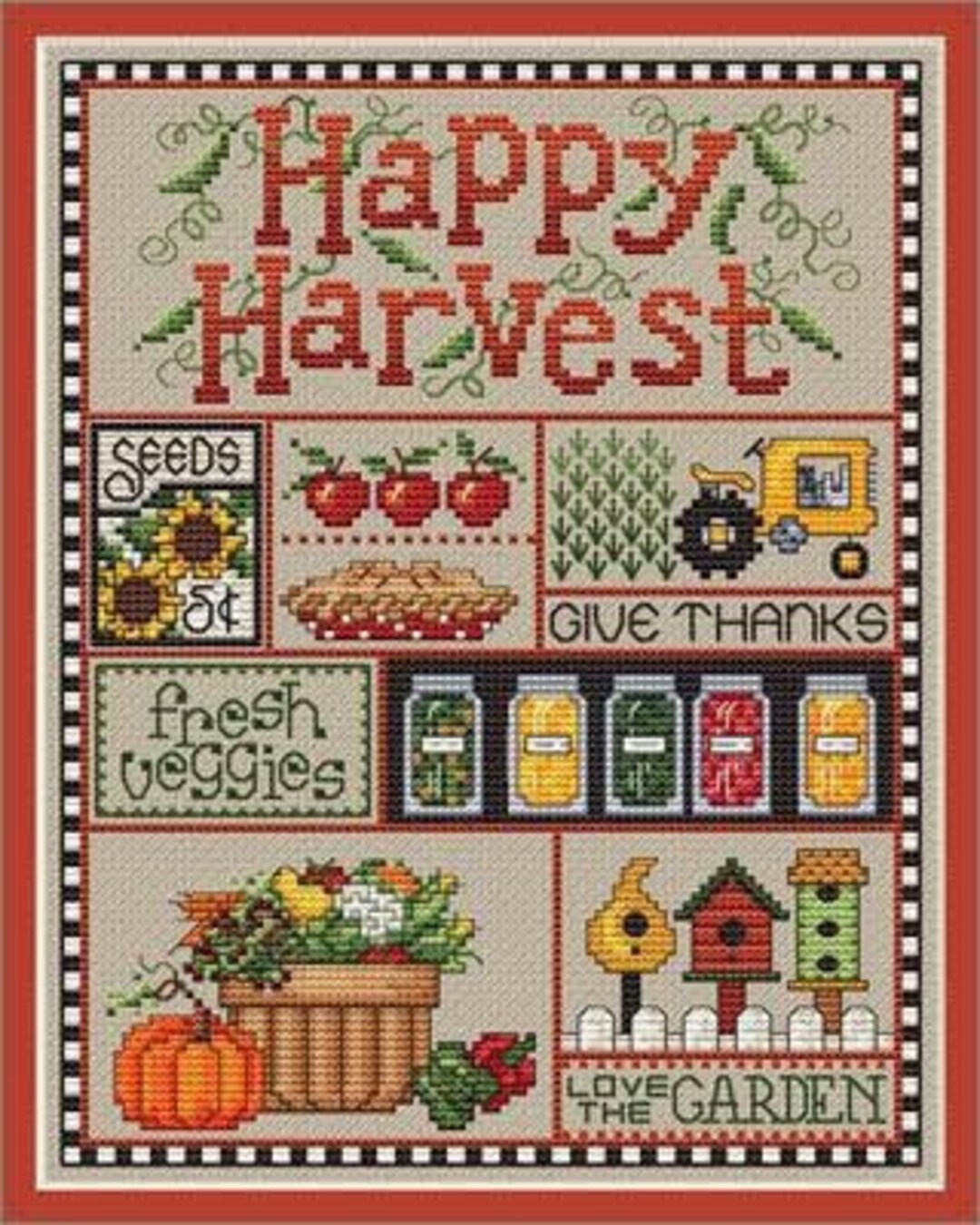 Happy Harvest by Sue Hillis Designs - Counted Cross Stitch Pattern ...