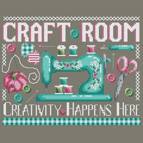 Craft Room by Shannon Christine Designs - Counted Cross Stitch Pattern ...