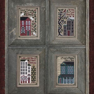 Christmas Cards by The Drawn Thread - Counted cross stitch pattern - Hard copy