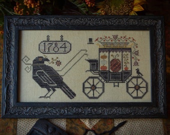 Halloween Delivery by Plum Street Samplers - Counted cross stitch pattern - Hard copy