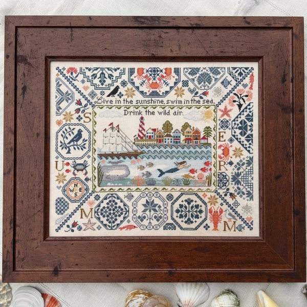 Summer Quaker by Lila's Studio - Counted cross stitch pattern - Hard copy