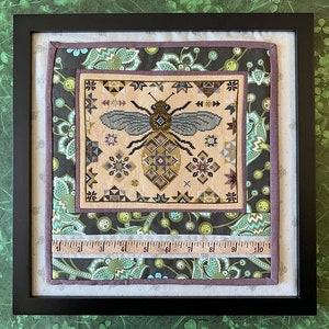 Quiltbij van The Blue Flower - getelde kruissteekpatroon - Gedrukt