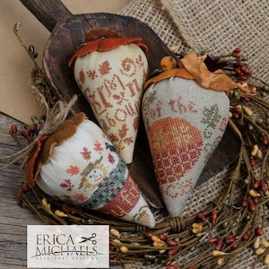 Autumn Berries by Erica Michaels - Counted cross stitch pattern - Hard copy