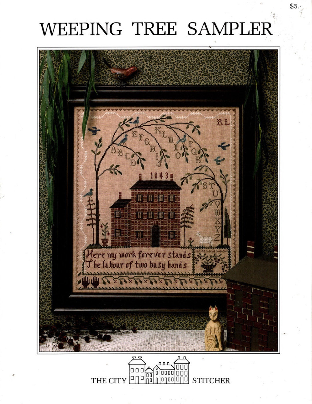 Weeping Tree Sampler by the City Stitcher - Counted Cross Stitch ...