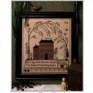 Weeping Tree Sampler by The City Stitcher - Counted cross stitch pattern - Hard copy
