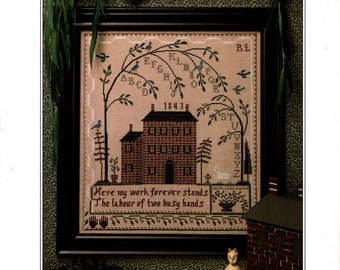 Weeping Tree Sampler by The City Stitcher - Counted cross stitch pattern - Hard copy