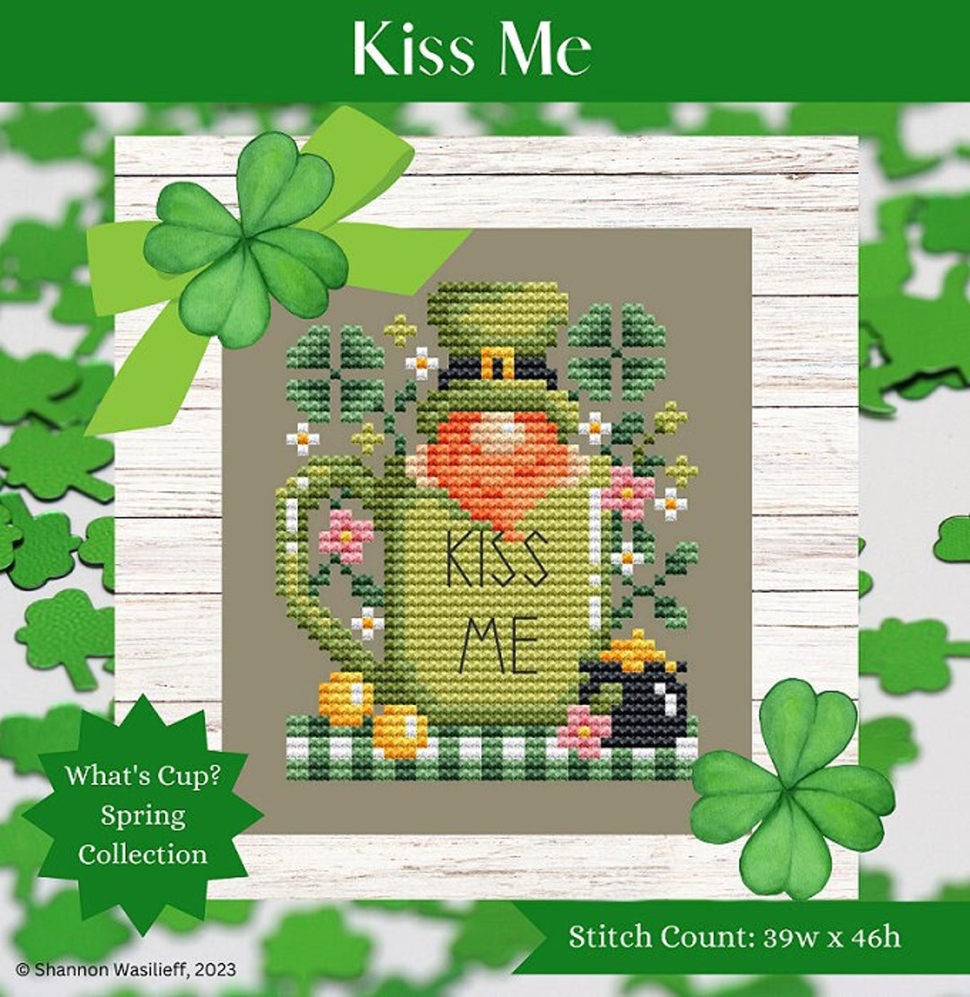 Kiss Me by Shannon Christine Designs - Counted Cross Stitch Pattern ...