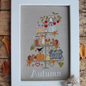 Celebrate Autumn by Madame Chantilly - Counted cross stitch pattern - Hard copy