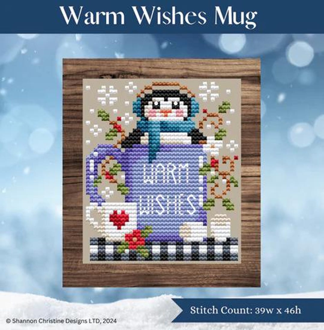 Warm Wishes Mug by Shannon Christine Designs - Counted Cross Stitch ...