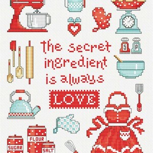 Secret Ingredient by Sue Hillis Designs - Counted cross stitch pattern - Hard copy