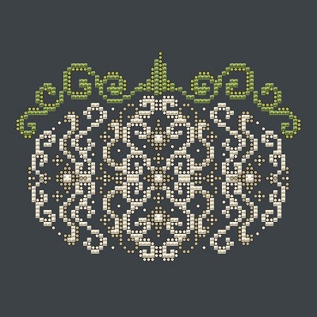 White Swirl Pumpkin by Shannon Christine Designs - Counted Cross Stitch ...