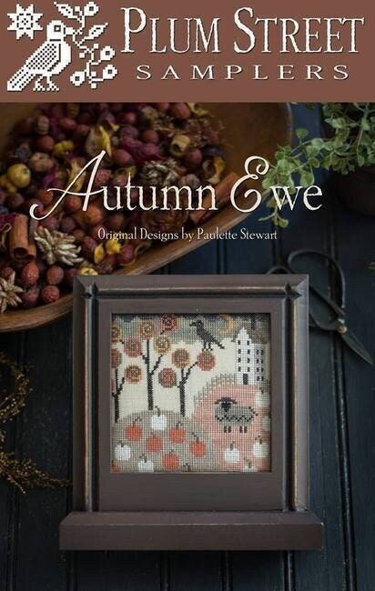 Autumn Ewe von Plum Street Samplers - Gezähltes Kreuzstichmuster - Gedruckt