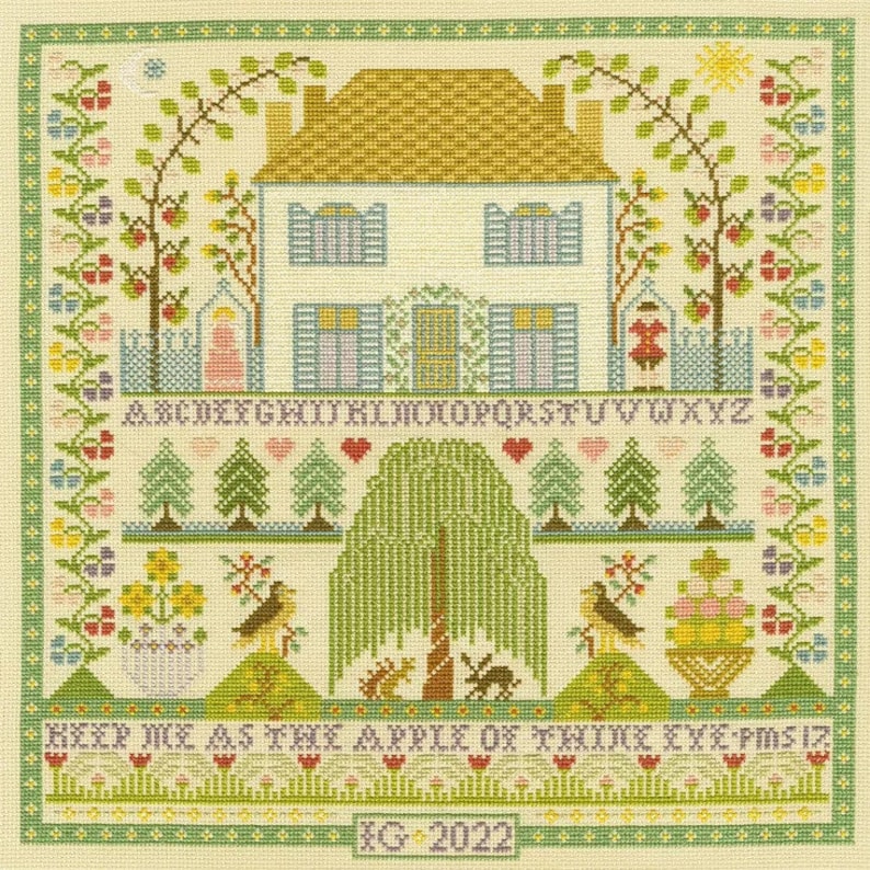 Keep Me Sampler by Moira Blackburn - Counted Cross Stitch Pattern ...