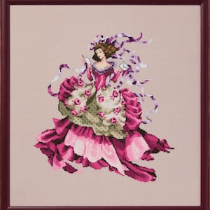 Mirabilia Designs MD194 の Pretty In Pink - デザイナー Nora Corbett - クロスステッチ パターン、装飾パック
